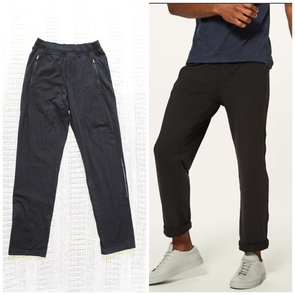 Lululemon Discipline Black Men Pants Size Small Drawstring Pockets Sporty Casual - Picture 1 of 11